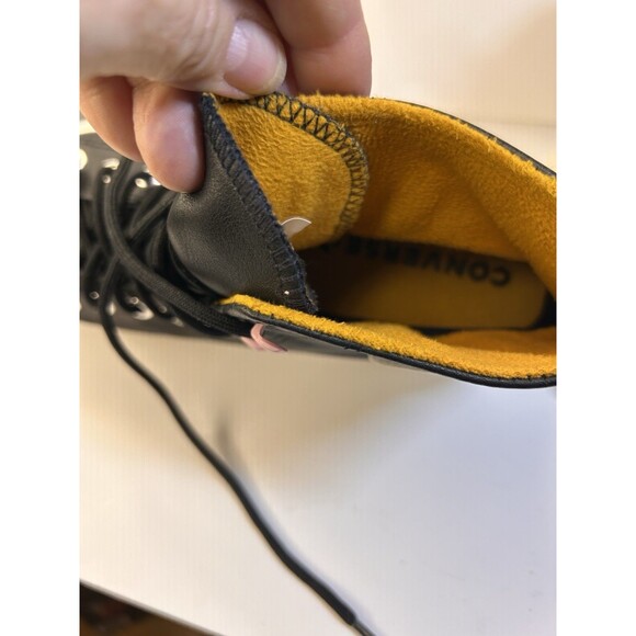 Converse Women's Chuck Taylor Lugged Hi Black leather & Gore-Tex Boots Size 9.5 - Picture 8 of 9